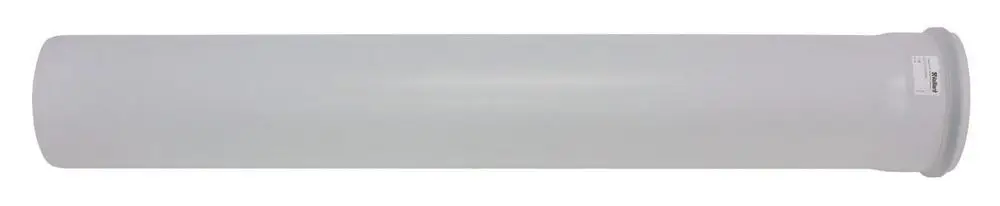 Weiße Kunststoffrohrverlängerung von Vaillant, zylindrisch und ohne erkennbare Maße. Ideal für Installationen in Heizungs- oder Abwassersystemen.